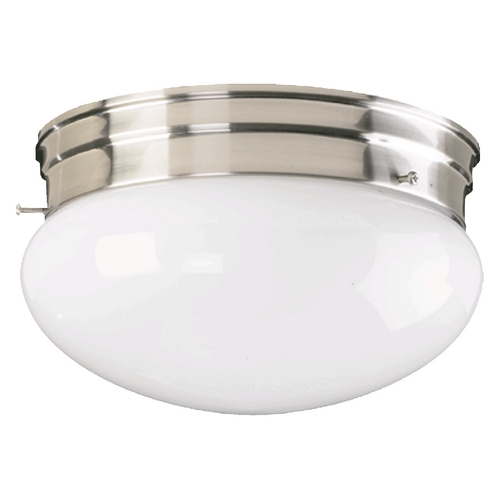 Satin Nickel Flush Mount by Quorum Lighting