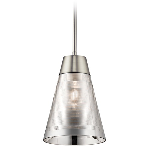 Kichler Lighting Rowland 8-Inch Brushed Nickel Mini Pendant by Kichler Lighting 43792NI