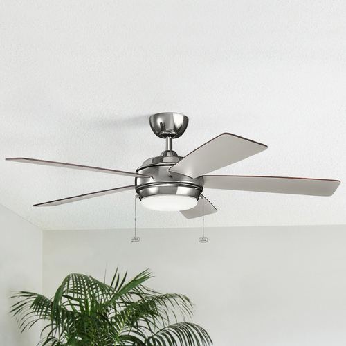Starkk 52-Inch Polished Nickel LED Fan by Kichler Lighting