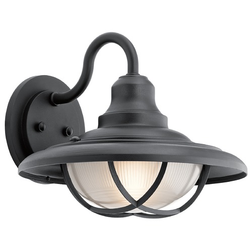 Harvest Ridge 15-Inch Wide Outdoor Wall Light in Textured Black by Kichler Lighting