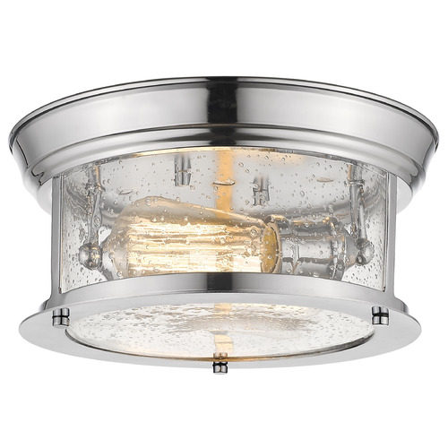 Sonna Chrome Flush Mount by Z-Lite