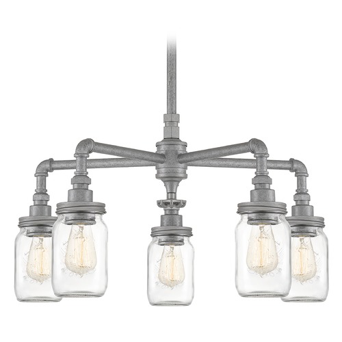 Quoizel Lighting Squire Galvanized Chandelier by Quoizel Lighting SQR5005GV