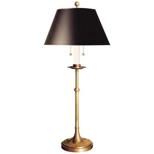 Visual Comfort Signature Collection E.F. Chapman Dorchester Club Lamp in Antique Brass by Visual Comfort Signature CHA8188ABB