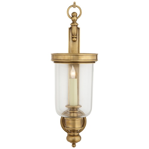 Visual Comfort Signature Collection E.F. Chapman Georgian Hurricane Sconce in Brass by Visual Comfort Signature CHD2102AB