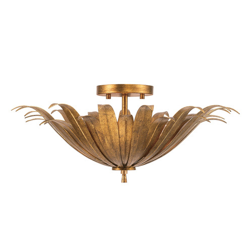 Capital Lighting Eden 18-Inch Semi-Flush Mount in Antique Gold by Capital Lighting 249531AG