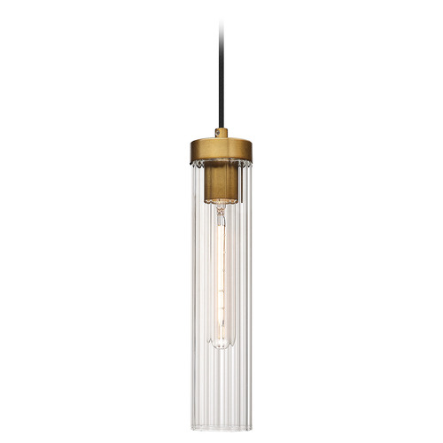 Beau Rubbed Brass Mini Pendant by Z-Lite