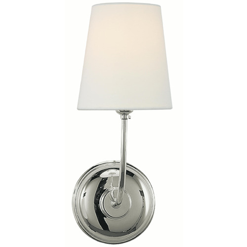 Visual Comfort Signature Collection Thomas O'brien Vendome Polished Nickel Sconce