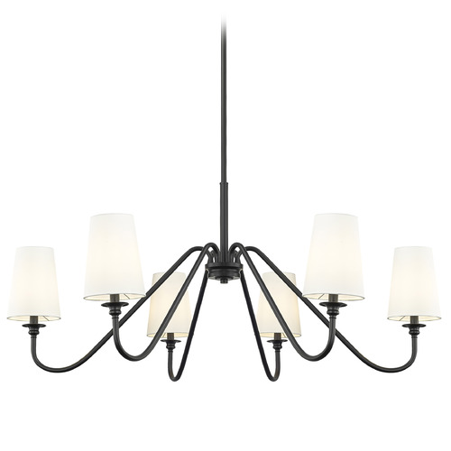 Z-Lite Z-Lite Gianna Matte Black Chandelier 7509-6-46MB