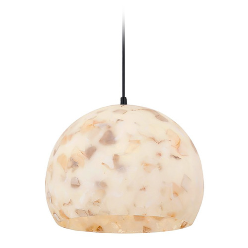 Justice Design Group Justice Design Globe 10 Inch Pendant Light Black ALR-6533-MBLK