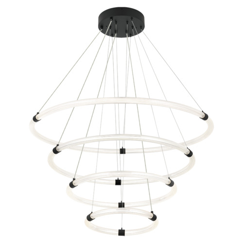 Matteo Lighting Inkara Matte Black LED Pendant Light