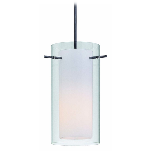 Lite Source Lighting Modern Mini Pendant with White Glass by Lite Source Lighting LS-19772