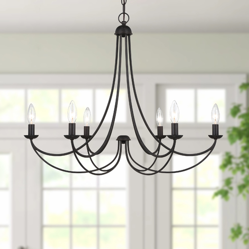 Mirren 6-Light Chandelier in Imperial Bronze by Quoizel Lighting