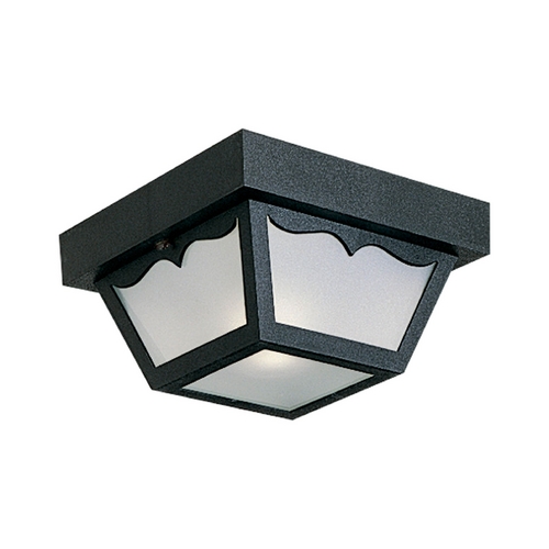 8.25-Inch Outdoor Flush Mount in Black by Progress Lighting