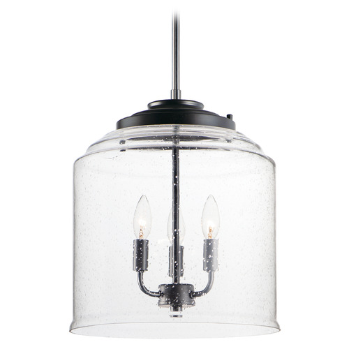 Maxim Lighting Acadia Black Pendant Light with Bell Shade