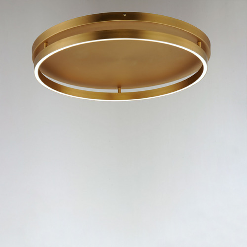 Groove 24.50-Inch LED Flush Mount in Gold by ET2 Lighting