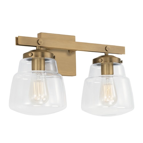 HomePlace by Capital Lighting Dillon 16.25-Inch Vanity Light in Aged Brass by HomePlace by Capital Lighting 142721AD-518