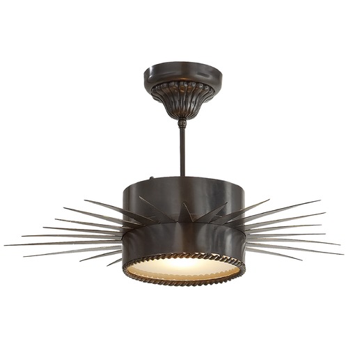 Suzanne Kasler Soleil Medium Semi-Flush in Bronze by Visual Comfort Signature