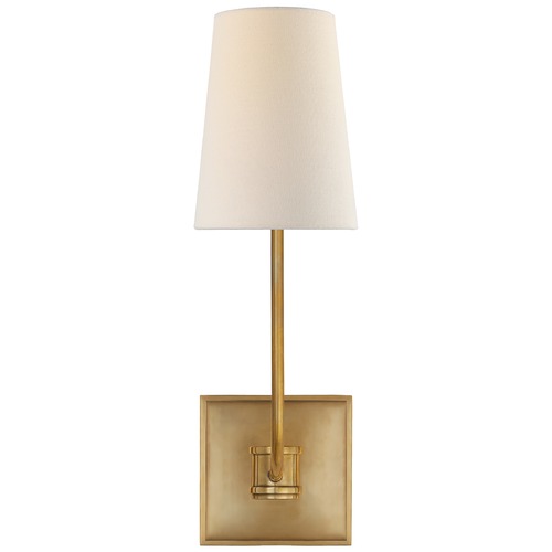 Visual Comfort Signature Collection E.F. Chapman Venini Sconce in Antique Brass by Visual Comfort Signature CHD2620ABL