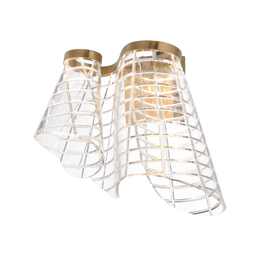 Tartan 3CCT LED Wall Sconce in Brushed Champagne by ET2 Lighting