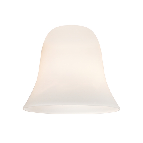 Design Classics Lighting Satin White Bell Glass Shade - Lipless with 1-5/8-Inch Fitter Opening GL9222-WH