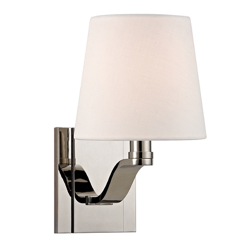 Hudson Valley Lighting Clayton Polished Nickel Sconce by Hudson Valley Lighting 2461-PN