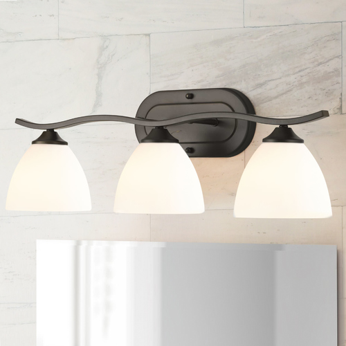 Progress Lighting Laird Antique Bronze 3-Light Bathroom Light by Progress Lighting P300097-020