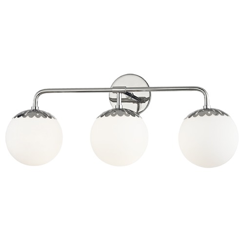 Paige Polished Nickel Bathroom Light by Mitzi by Hudson Valley