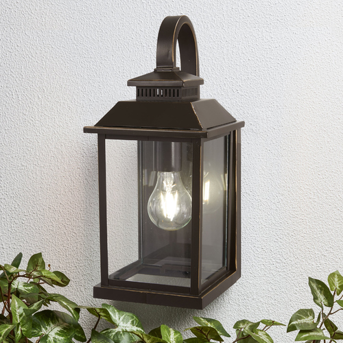 Miner's Loft Oil Rubbed Bronze with Gold Highlights Outdoor Wall Light by Minka Lavery