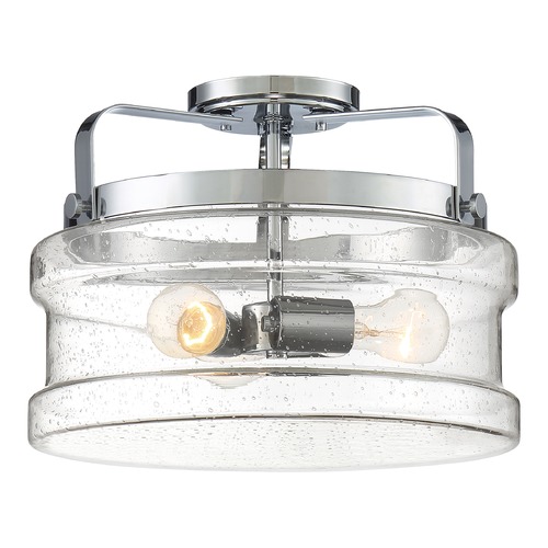 Quoizel Lighting Danbury Polished Chrome Semi-Flush by Quoizel Lighting DNY1714C