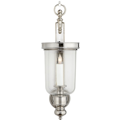 Visual Comfort Signature Collection E.F. Chapman Georgian Hurricane Sconce in Nickel by Visual Comfort Signature CHD2102PN