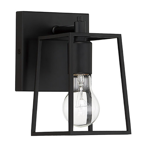 Dunn Flat Black Sconce by Craftmade Lighting