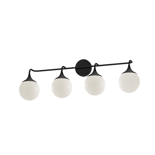 Nouveau 35.50-Inch Bath Light in Matte Black by Alora Lighting