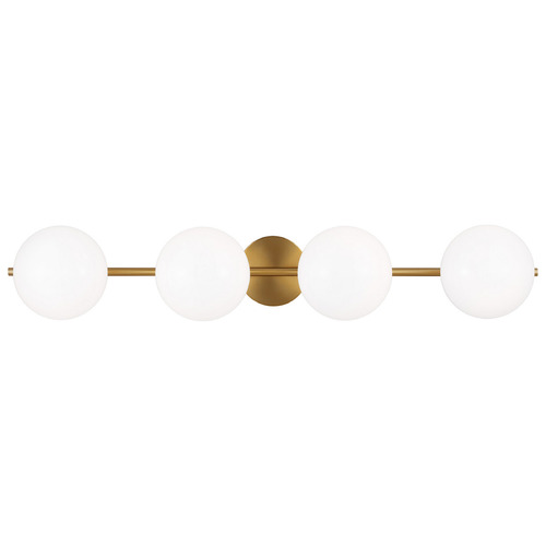 Visual Comfort Studio Collection Ellen Degeneres Lune Burnished Brass LED Vertical Bathroom Light