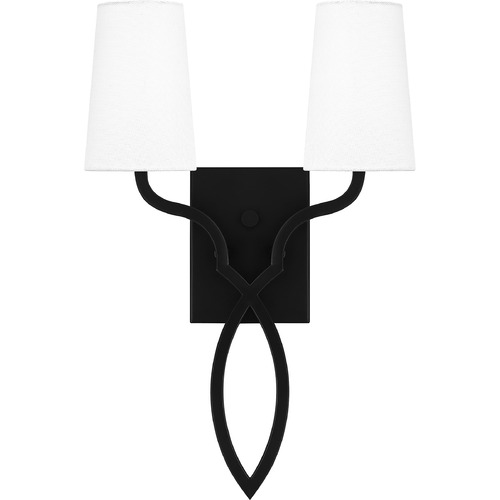 Quoizel Lighting OHare Sconce in Matte Black by Quoizel Lighting QW16130MBK