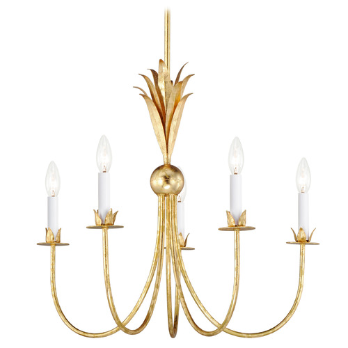 Maxim Lighting Paloma Gold Leaf Chandelier