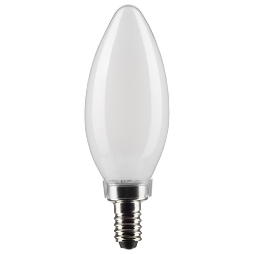 5.5W B11 E12 Base Frosted LED Light Bulb in 3000K by Satco Lighting