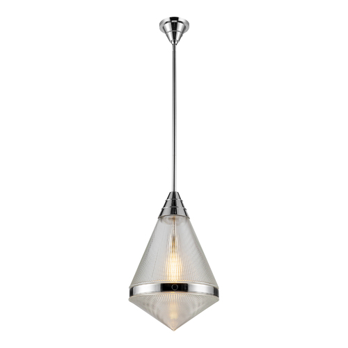 Willard 13.50-Inch Pendant in Polished Nickel by Alora Lighting