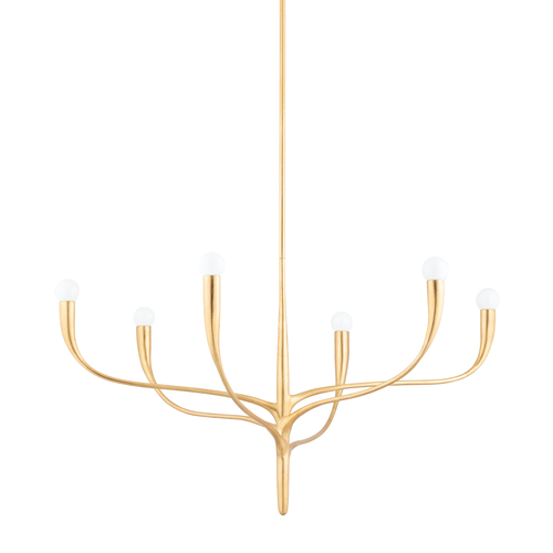 Hudson Valley Lighting Labra 36.75-Inch Chandelier in Gold Leaf by Hudson Valley Lighting 9606-VGL