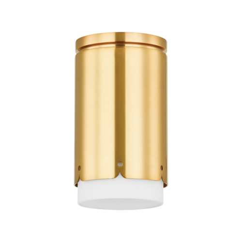 Asa Flush Mount in Aged Brass by Mitzi by Hudson Valley