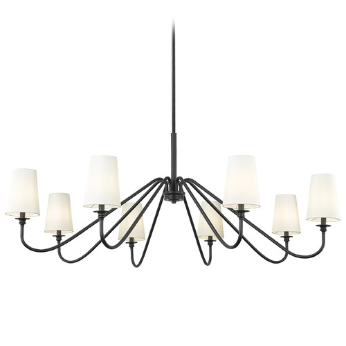 Z-Lite Z-Lite Gianna Matte Black Chandelier 7509-8-60MB