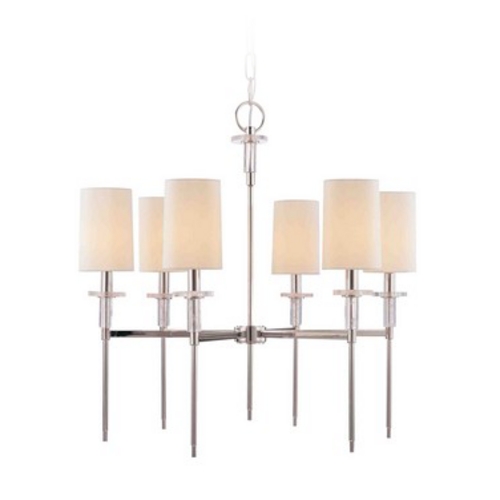 Amherst 25-Inch Chandelier in Polished Nickel by Hudson Valley Lighting