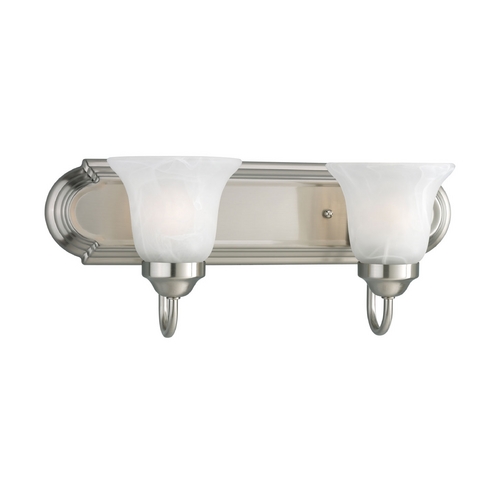 Progress Lighting Traditional Bath Light in Brushed Nickel by Progress Lighting P3052-09