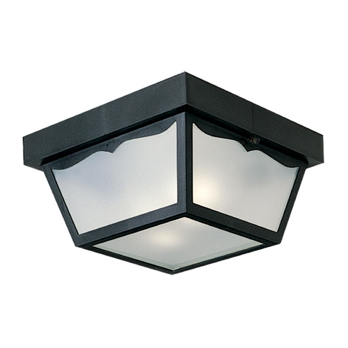 10.25-Inch Outdoor Flush Mount in Black by Progress Lighting