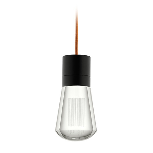 Visual Comfort Modern Collection Alva LED Warm Dim Mini Pendant in Black by Visual Comfort Modern 700TDALVPMCPB-LEDWD