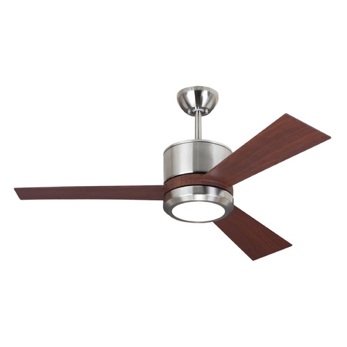 Generation Lighting Fan Collection Vision 42-Inch LED Fan in Brushed Steel by Generation Lighting Fan Collection 3VNR42BSD-V1