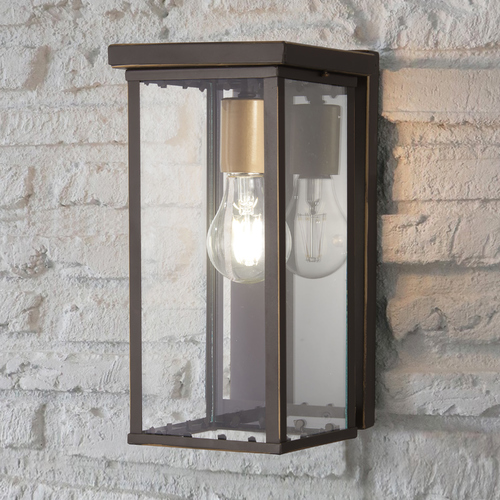 Casway Oil Rubbed Bronze with Gold Highlights Outdoor Wall Light by Minka Lavery