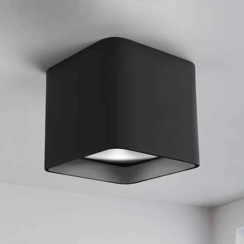 Modern Black LED Flush Mount by Kuzco Lighting