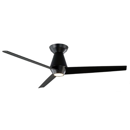 Modern Forms by WAC Lighting Slim 52-Inch LED Hugger Fan in Matte Black 3000K by Modern Forms FH-W2003-52L-MB