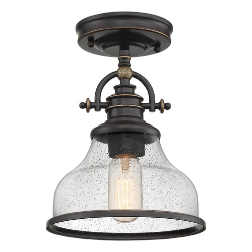 Grant Palladian Bronze Semi-Flush by Quoizel Lighting