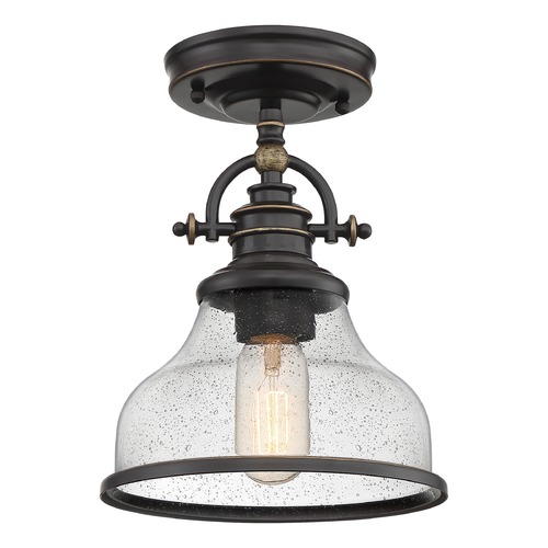 Quoizel Lighting Grant Palladian Bronze Semi-Flush by Quoizel Lighting GRTS1708PN